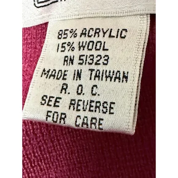 Chaus Vintage Cranberry Knit Pleated Skirt size Medium - Picture 7 of 9